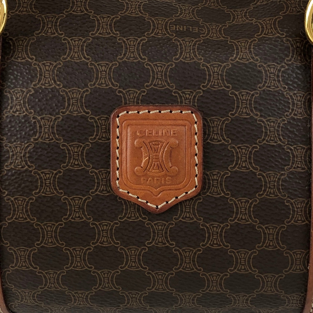 CELINE Macadam Blason Handbag Brown Vintage vph6bt