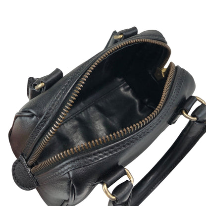 CELINE Two-way Small Handbag Shoulder bag Black Vintage tdajcw