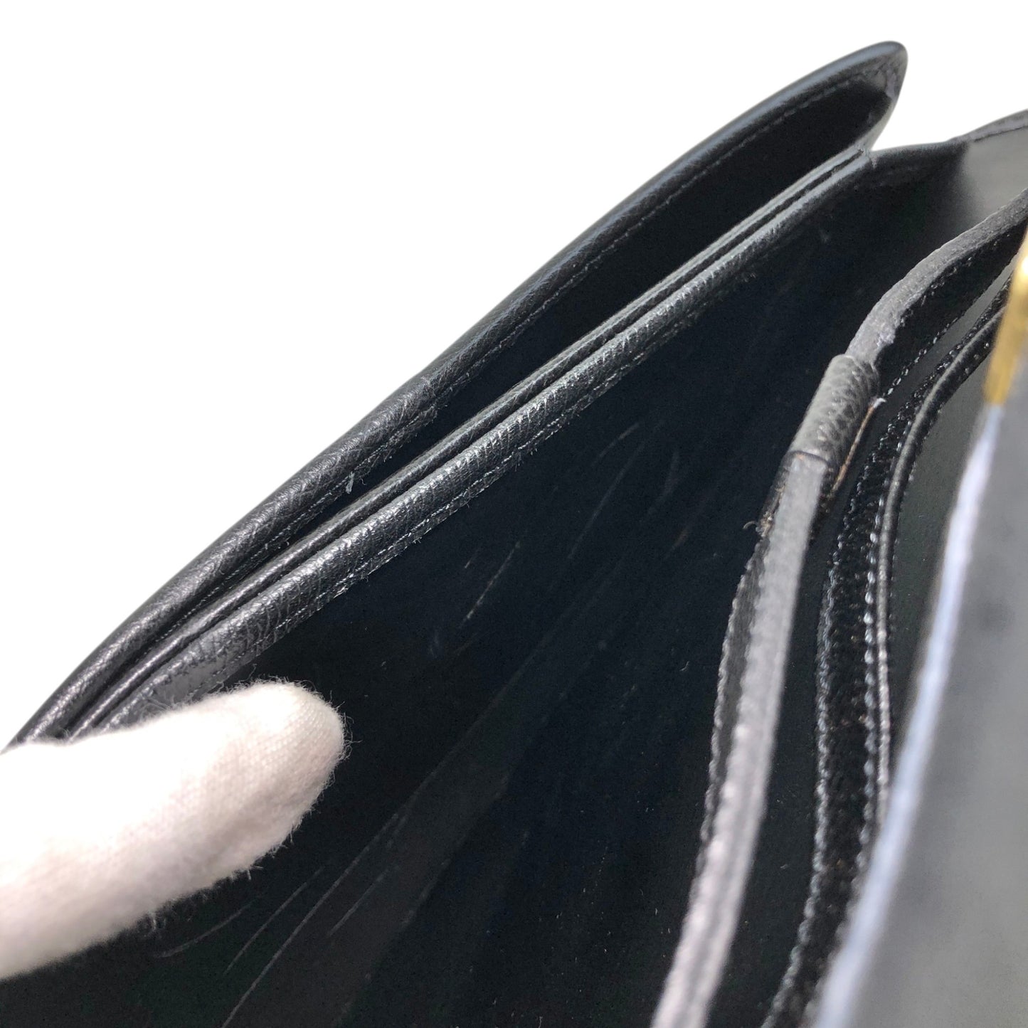 Christian Dior Logo Shoulder bag Black Vintage sghab4