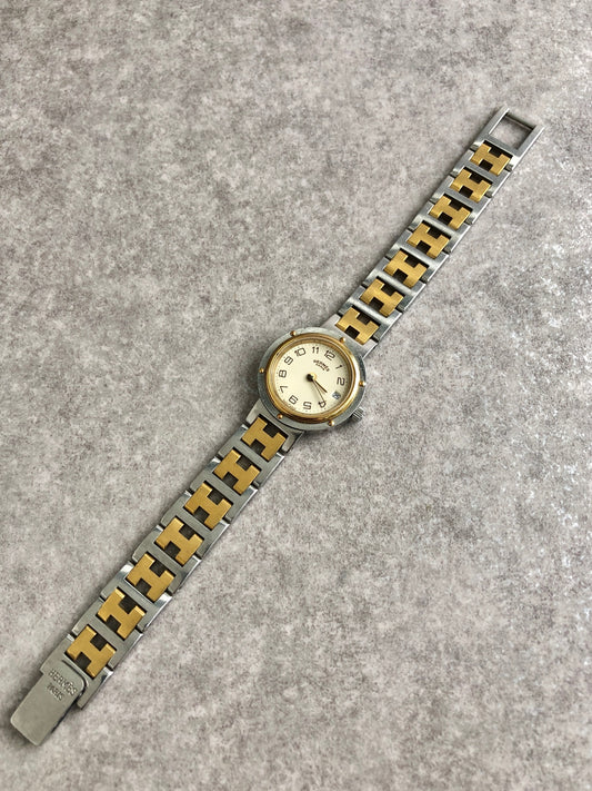 HERMES Watch Gold×Silver Vintage 76s5x4