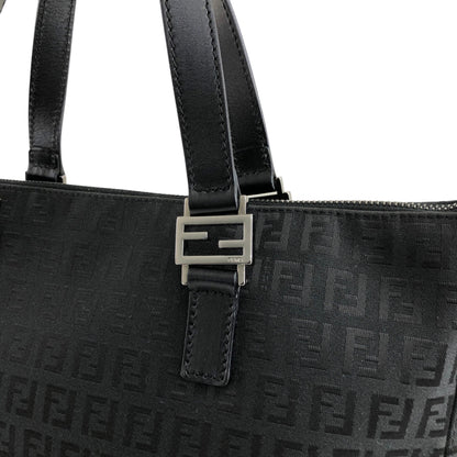FENDI Zucchino Totebag Black Vintage evabj6