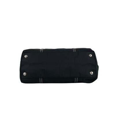 PRADA Tessuto Triangle Logo Totebag Black Vintage 7waabg