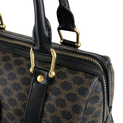 CELINE Macadam Blason Two-way Boston bag Shoulder bag Black Vintage u3fgiw