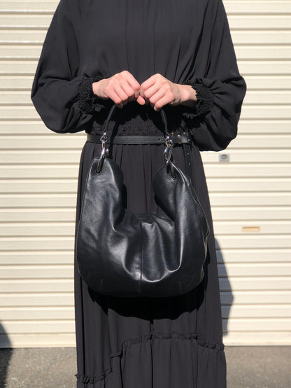 LOEWE Shoulder bag Hobobag Black Vintage a5i6ns