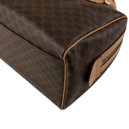 CELINE Macadam Blason Two-way Small Boston bag Shoulder bag Brown Vintage bxb7p7