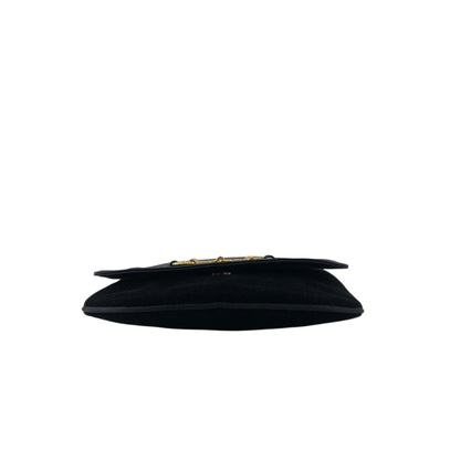 GUCCI Horse Bit Tassel Shoulder bag Black Vintage xvctcj