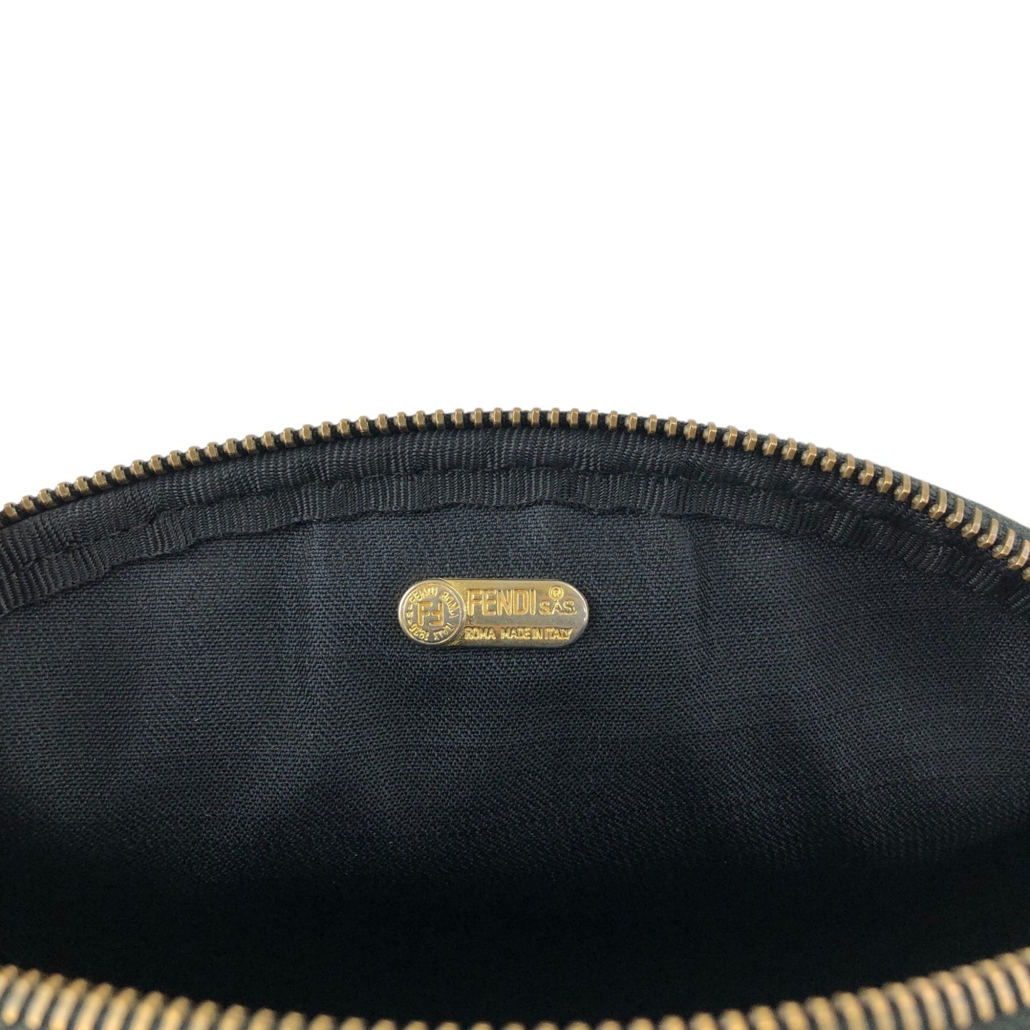 FENDI Pecan Logo Shoulder bag Brown Vintage z2xd4a