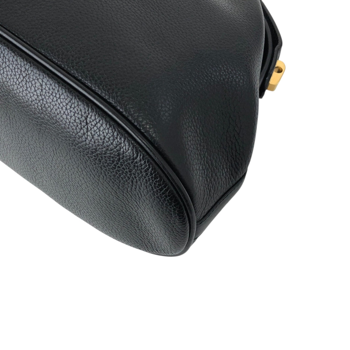 GUCCI Horse Bit Top Handle Handbag Black Vintage ied7b7