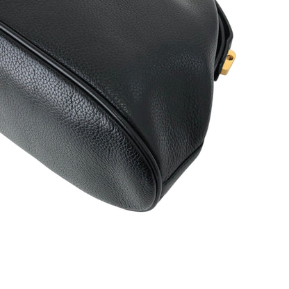 GUCCI Horse Bit Top Handle Handbag Black Vintage ied7b7