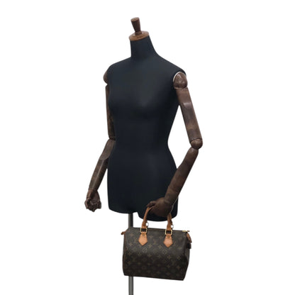 LOUIS VUITTON Monogram Small Boston bag Brown Vintage pg4nya
