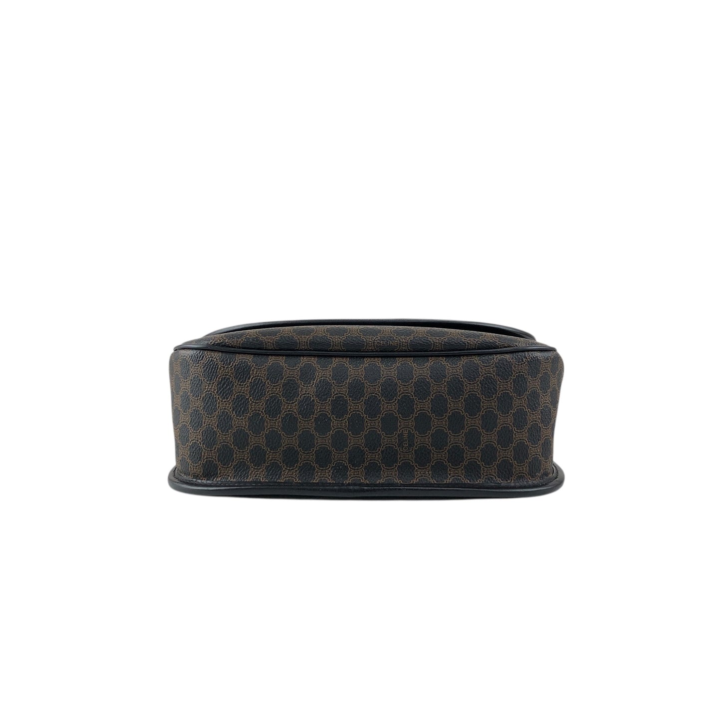 CELINE Macadam Starball Flap Shoulder bag Black Vintage a8awaa