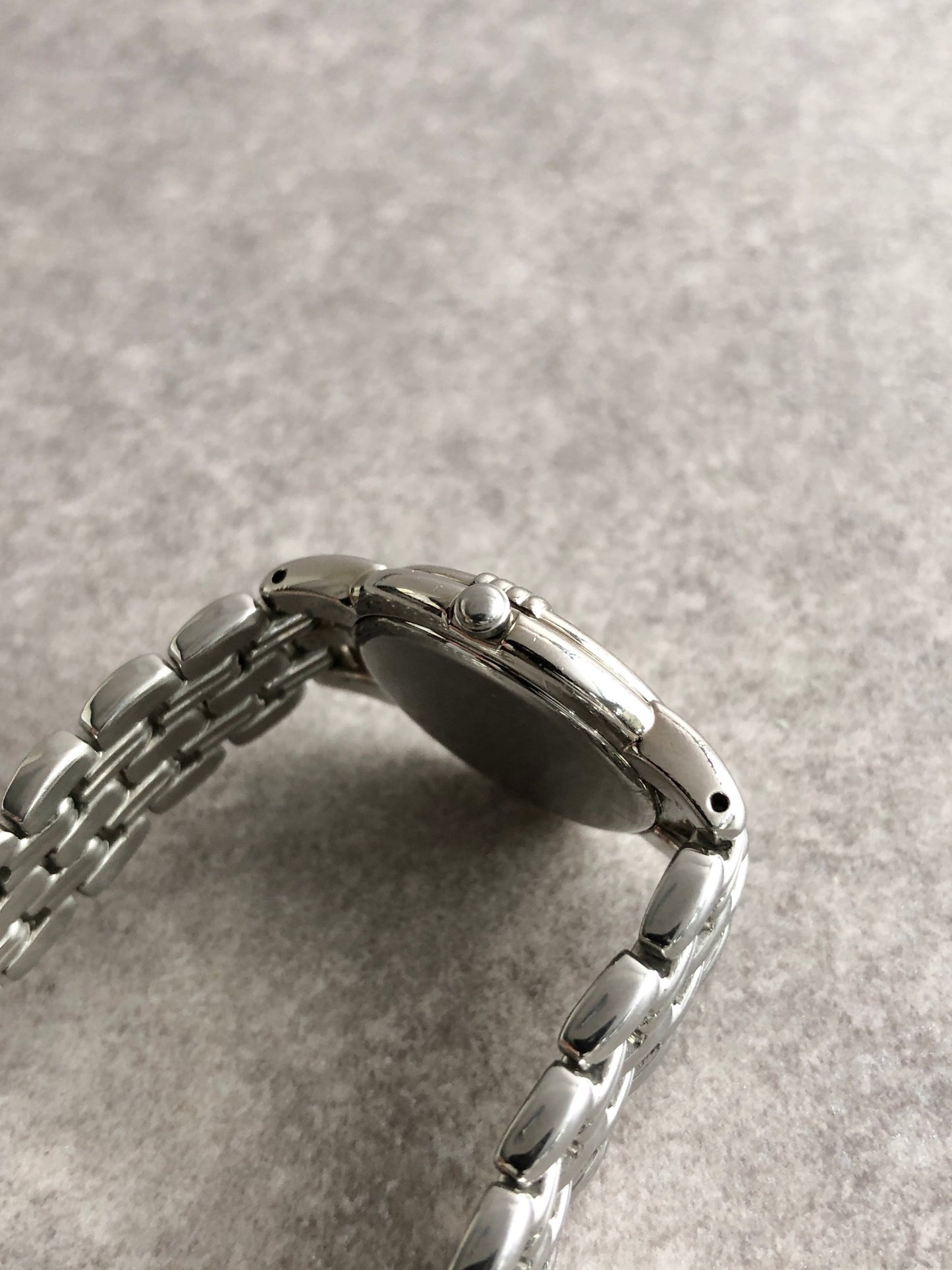 Yves Saint Laurent YSL Logo Watch Silver Vintage cibzk8