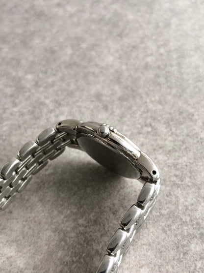 Yves Saint Laurent YSL Logo Watch Silver Vintage cibzk8