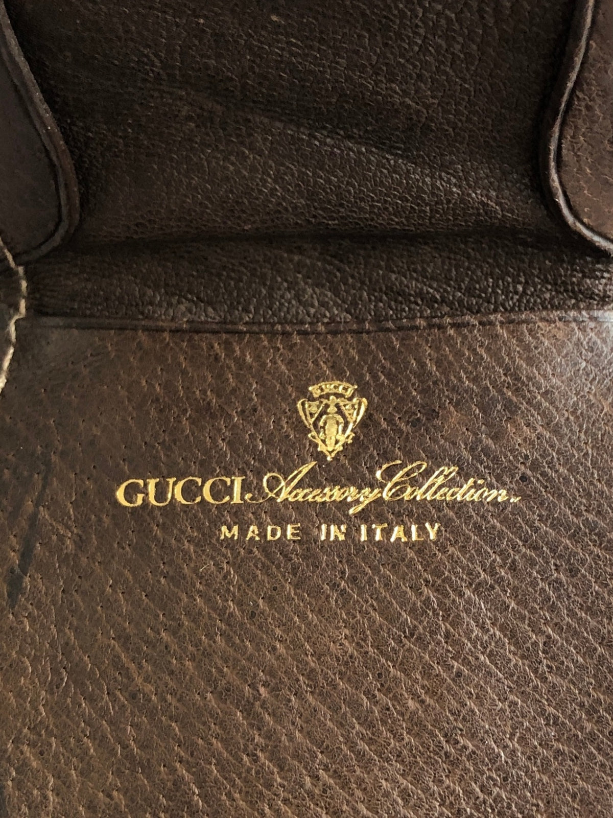 GUCCI Sherry Line Coin Purse Brown Vintage b8sd44