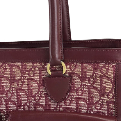 Christian Dior Trotter Handbag Bordeaux Vintage 2phza4