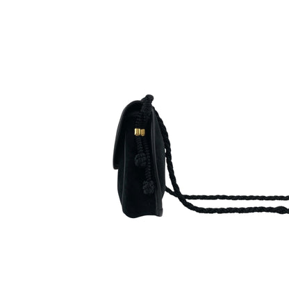 CELINE Blason Small Shoulder bag Black Vintage p8xbtw