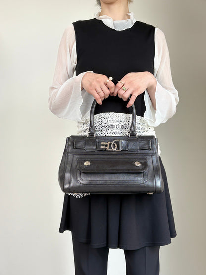 Christian Dior Handbag Black Vintage wcf6xi