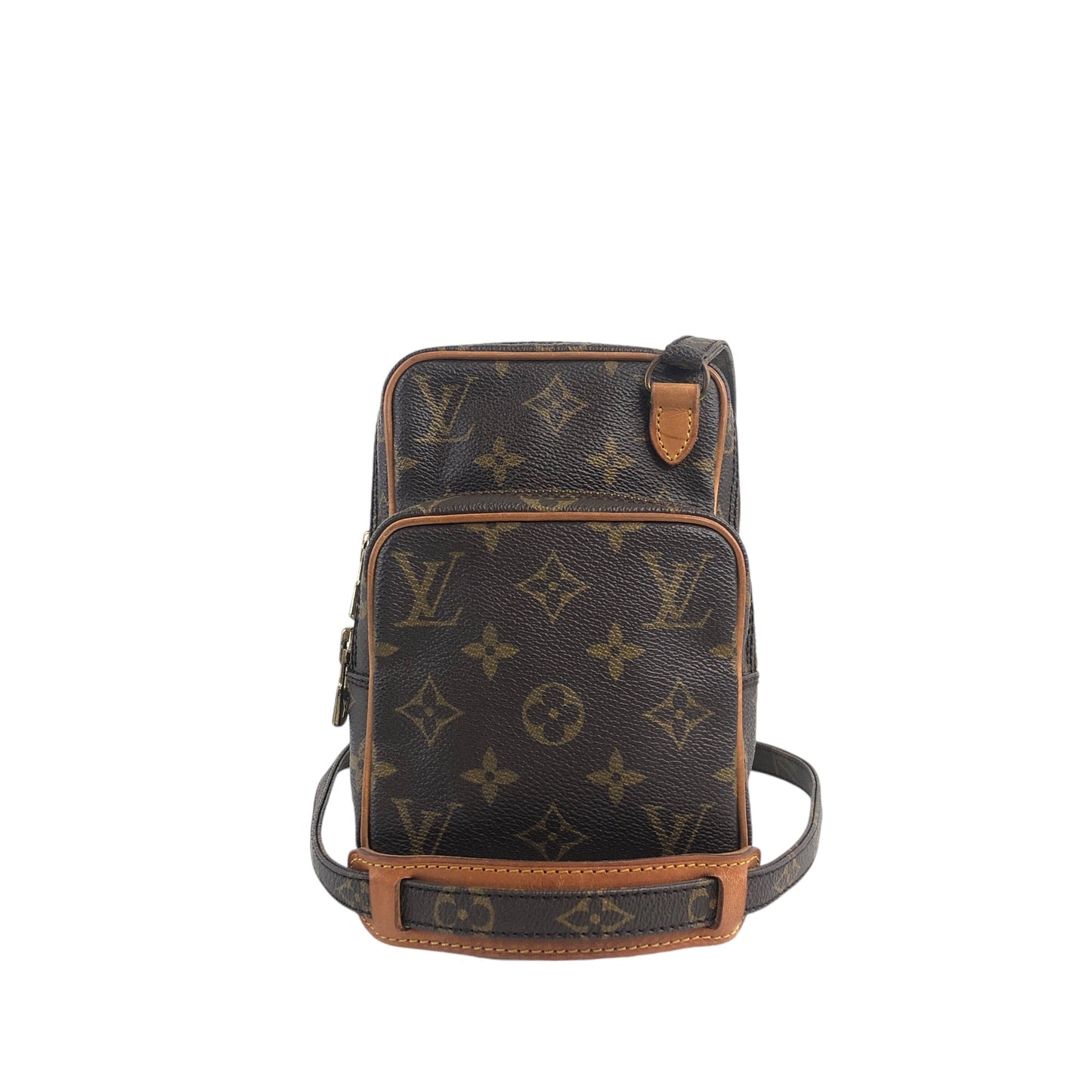 LOUIS VUITTON Monogram Shoulder bag Brown Vintage y5ytbv