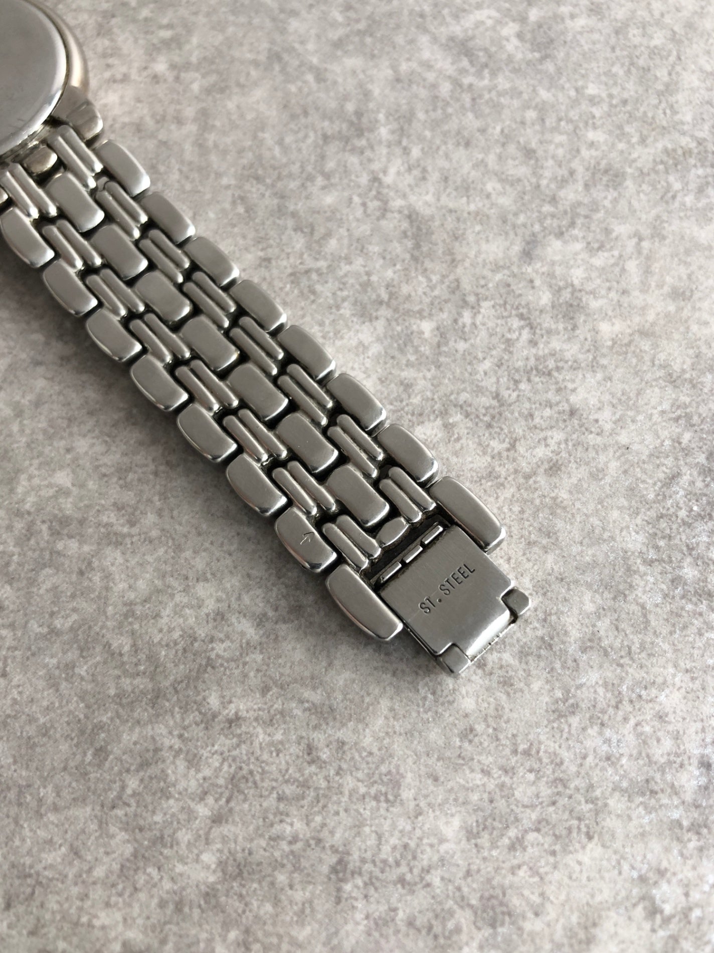Yves Saint Laurent YSL Logo Watch Silver 6031-G11866 Vintage 6wv8w4