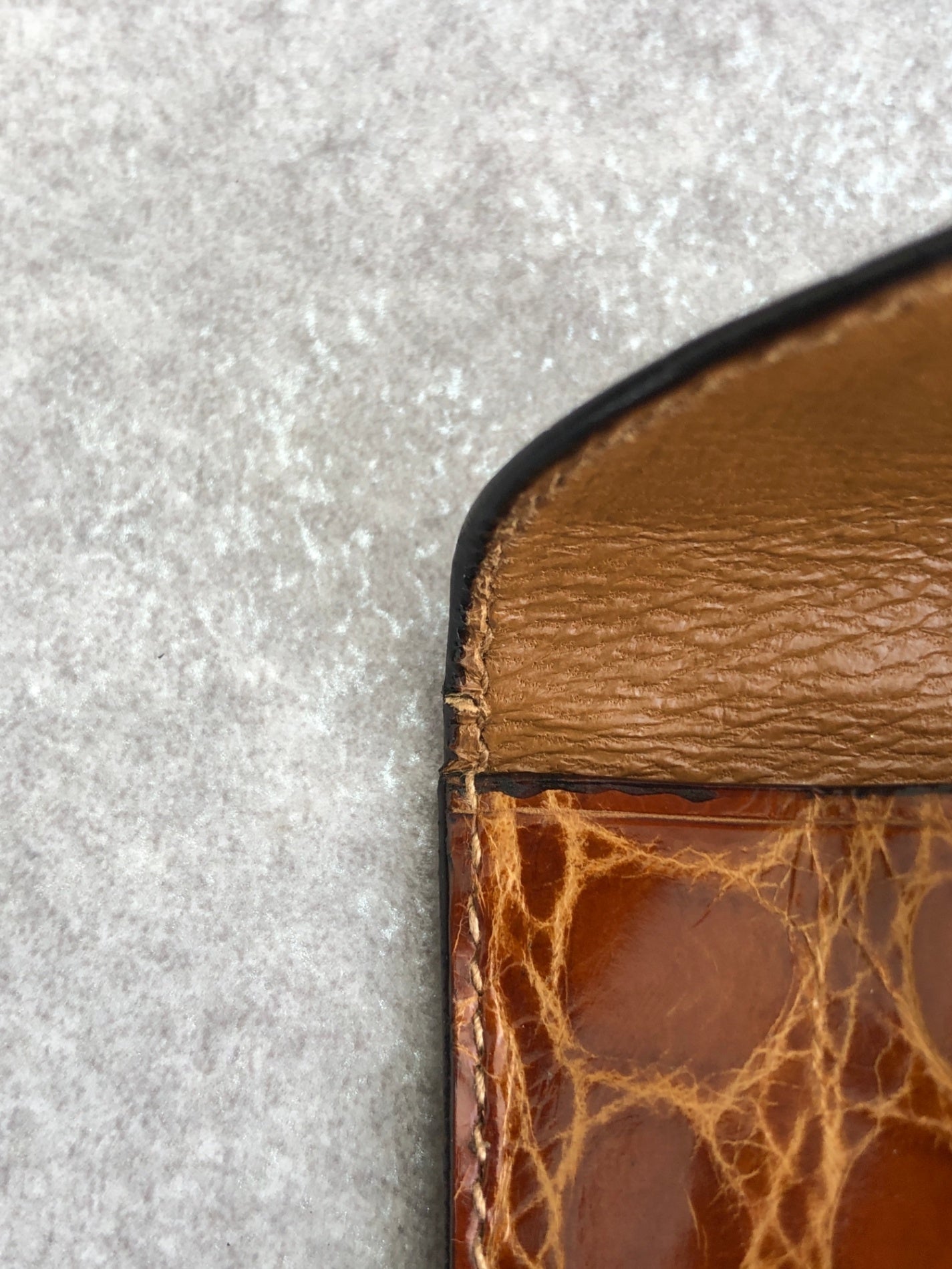 GUCCI Coin Purse Brown Vintage djs68d