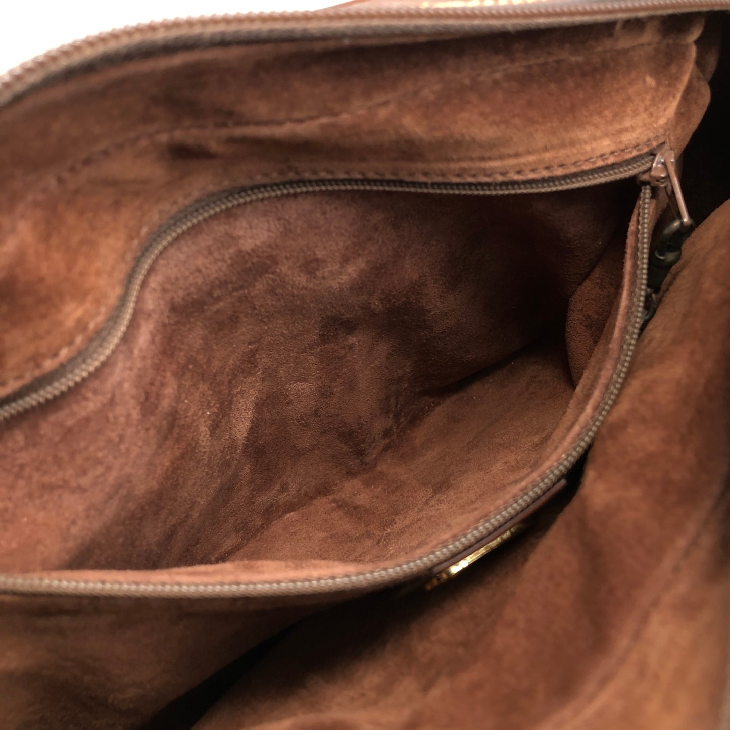 GUCCI Logo Shoulder bag Brown Vintage 56um6g