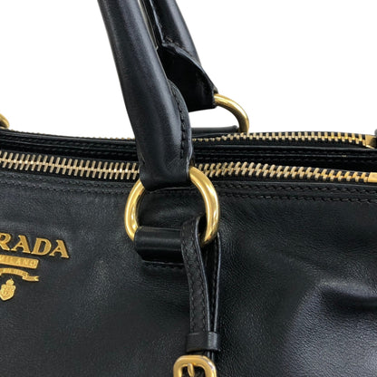 PRADA Logo Two-way Boston bag Shoulder bag Black Vintage k82hca