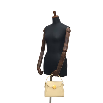 VALENTINO GARAVANI Two-way Handbag Shoulder bag Ivory Vintage t7g327