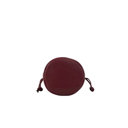 Christian Dior CD Logo Drawstring Shoulder bag Red Vintage smgt7i