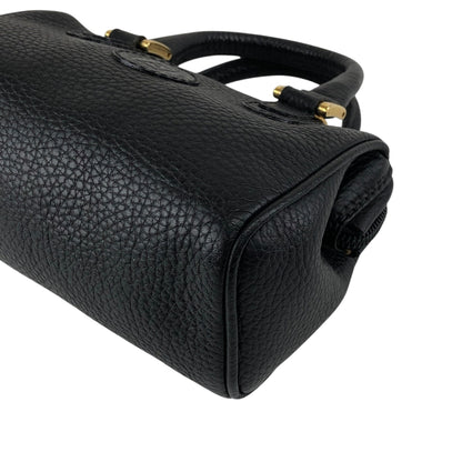 FENDI Logo Two-way Handbag Shoulder bag Black Vintage h8ka2h