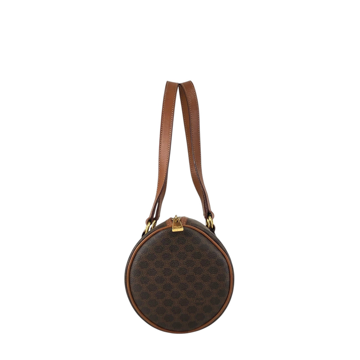 CELINE Macadam Blason Handbag Brown Vintage vph6bt