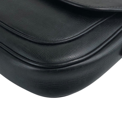 CELINE Gancini Shoulder bag Black Vintage 4xp2cr