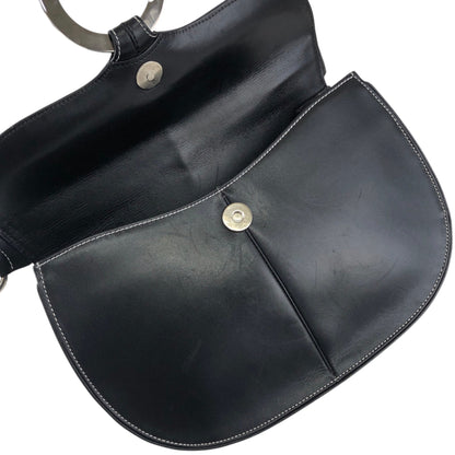 LOEWE Logo Shoulder bag Black Vintage sy8ch6