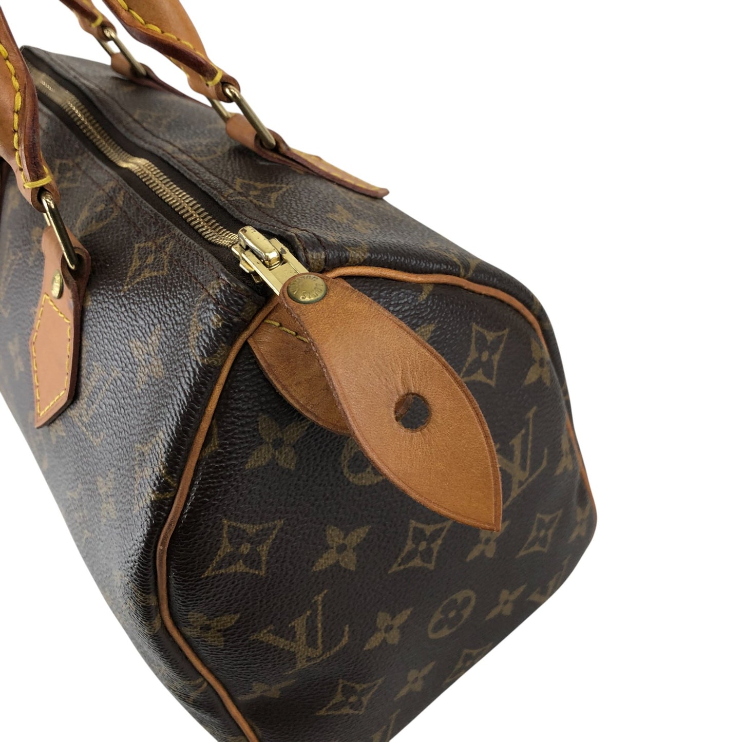 LOUIS VUITTON Monogram Small Boston bag Handbag Brown Vintage szn2aw