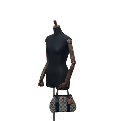 CELINE Blason Handbag Gray Vintage zrgr2s