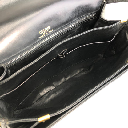 CELINE Horse Carriage Shoulder bag Black Vintage yifsp8