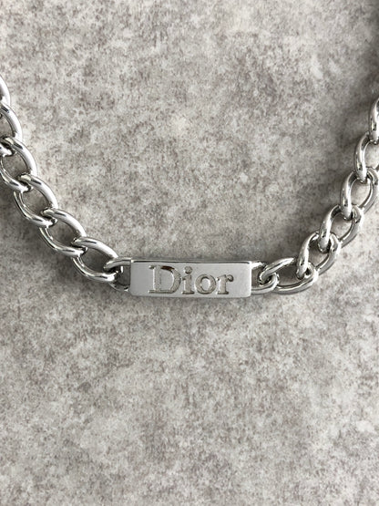 Christian Dior Logo Bracelet Silver Vintage cevvhs