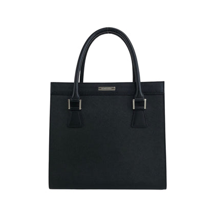 BURBERRY Logo Handbag Black Vintage yej8u5
