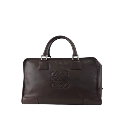 LOEWE Amazona36 Handbag Boston bag Brown Vintage a3rpfj