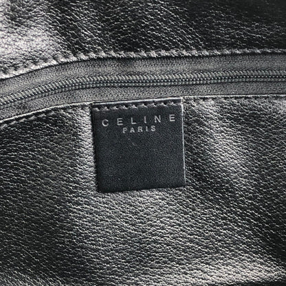 CELINE Macadam Blason Two-way Small Boston bag Shoulder bag Black Vintage d4zwjm