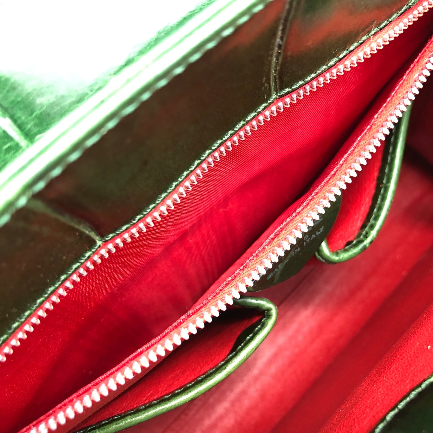 CELINE Chain Shoulder bag Green Vintage dwbc7x