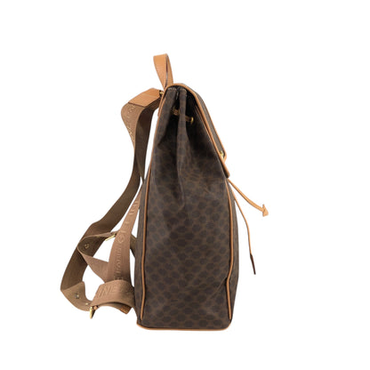 CELINE Macadam Gancini Backpack Brown Vintage x8u3v3