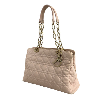 Christian Dior Cannage Chain Shoulder bag Pink Beige M0959 Vintage 5cuepw