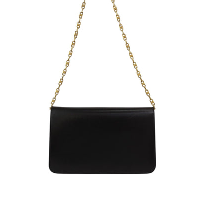 CELINE Blason Chain Shoulder bag Brown Vintage 5dcbrt