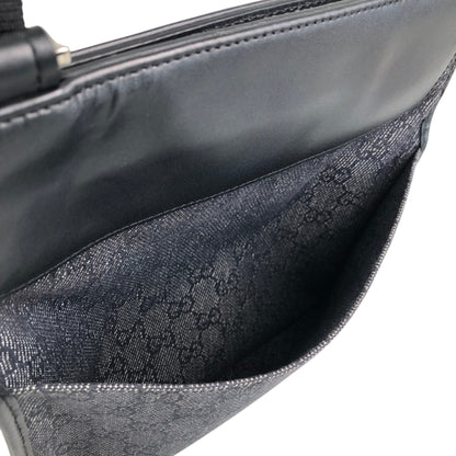 GUCCI GG Canvas Shoulder bag Black Vintage uzkpxi