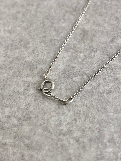Tiffany & Co. SILVER925 Necklace Silver Vintage vxbiip