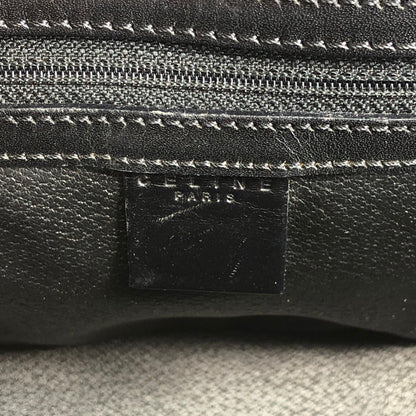 CELINE Macadam Blason Handbag Black Vintage guswt5