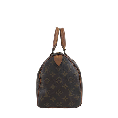 LOUIS VUITTON Monogram Handbag Brown M41528 Vintage afefax