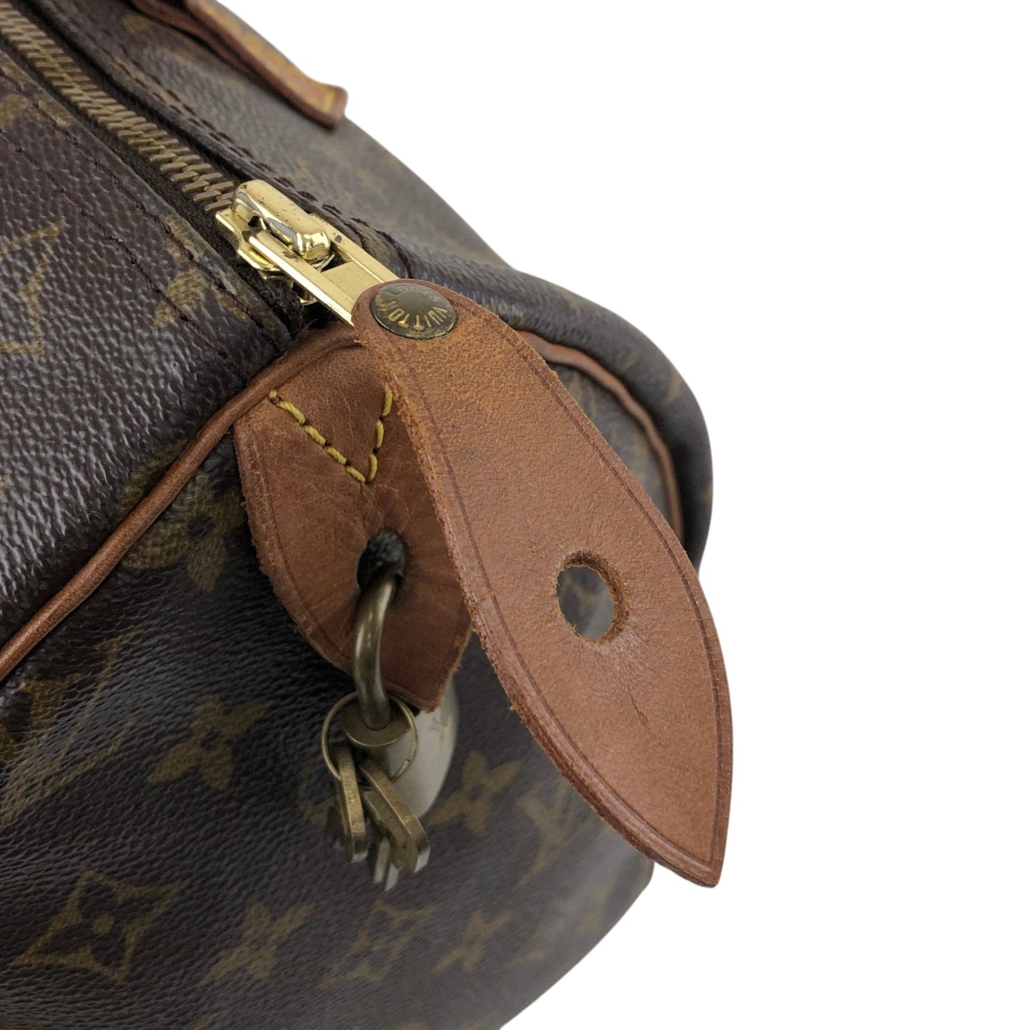 LOUIS VUITTON Monogram Boston bag Handbag Brown Vintage ancjxg