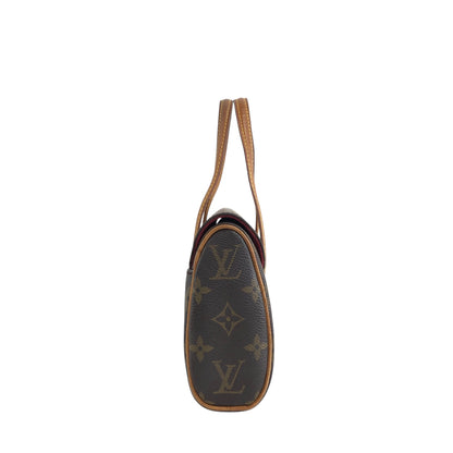 LOUIS VUITTON Monogram Handbag Brown Vintage kjp7uf