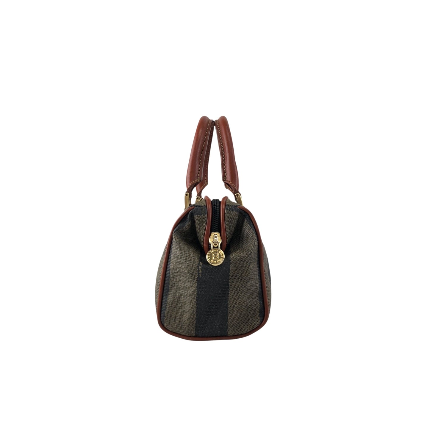 FENDI Pecan Two-way Small Boston bag Shoulder bag Brown Vintage xg8eaz